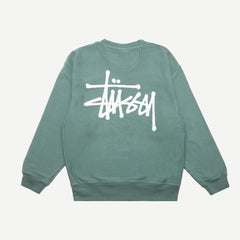 Basic Stussy Pig. Dyed Crew - Forest - Galvanic.co
