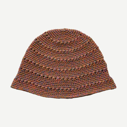 Hemp Stock Knit Bucket - Multi Brown