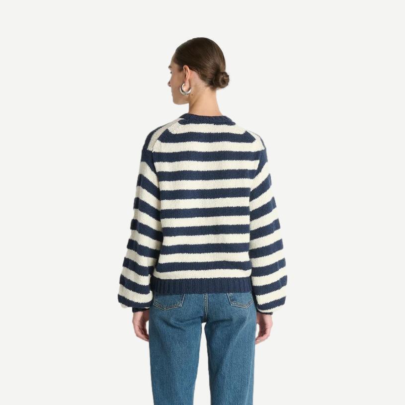 Tessa Cardigan - Marine Sripe - Galvanic.co
