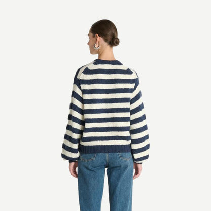 Tessa Cardigan - Marine Sripe - Galvanic.co