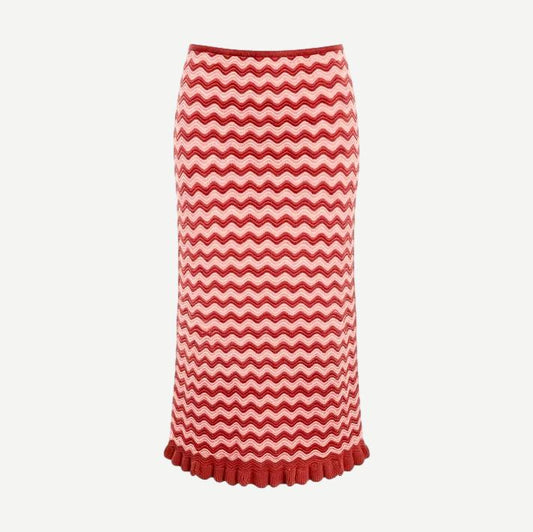 The Diana Skirt - Rooftop Red - Galvanic.co