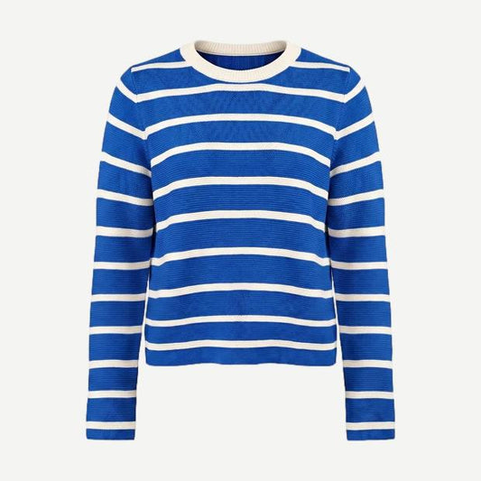 The Hudson Sweater - Olympian Blue Stripe - Galvanic.co