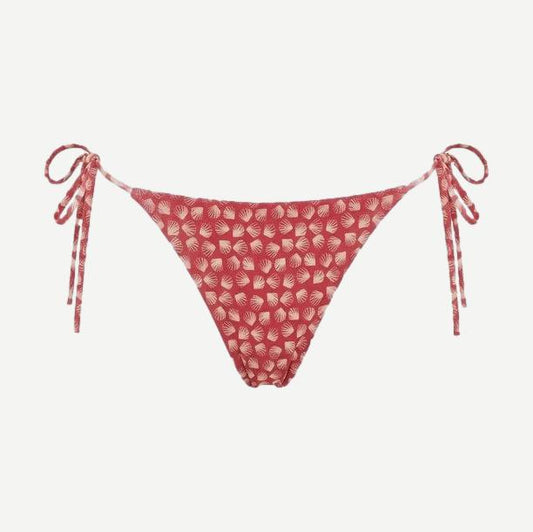 Solid and Striped Ines Bottom swimwear with a seashell print, featuring a stylish and comfortable bikini bottom design.