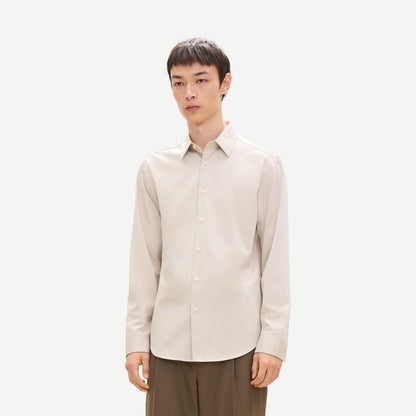 Sylvain ND. Structure L/S Shirt - Silverstone - Galvanic.co