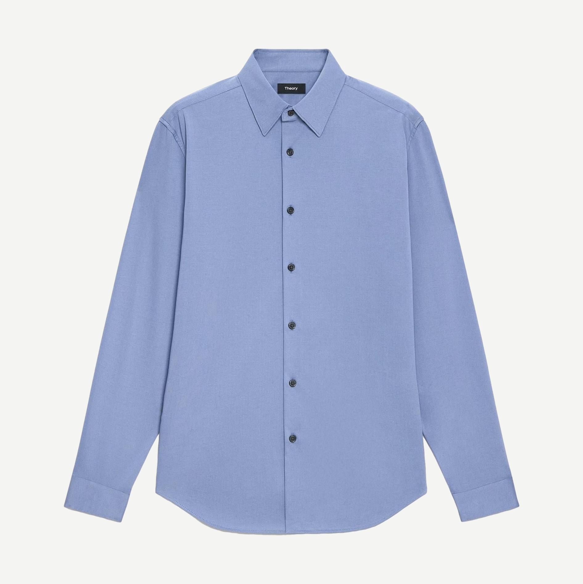 Sylvain ND. Structure L/S Shirt - Light Dusk Blue - Galvanic.co