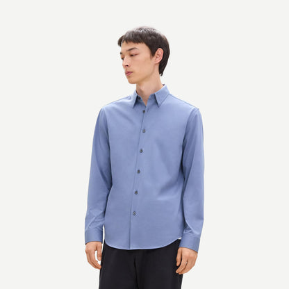 Sylvain ND. Structure L/S Shirt - Light Dusk Blue - Galvanic.co