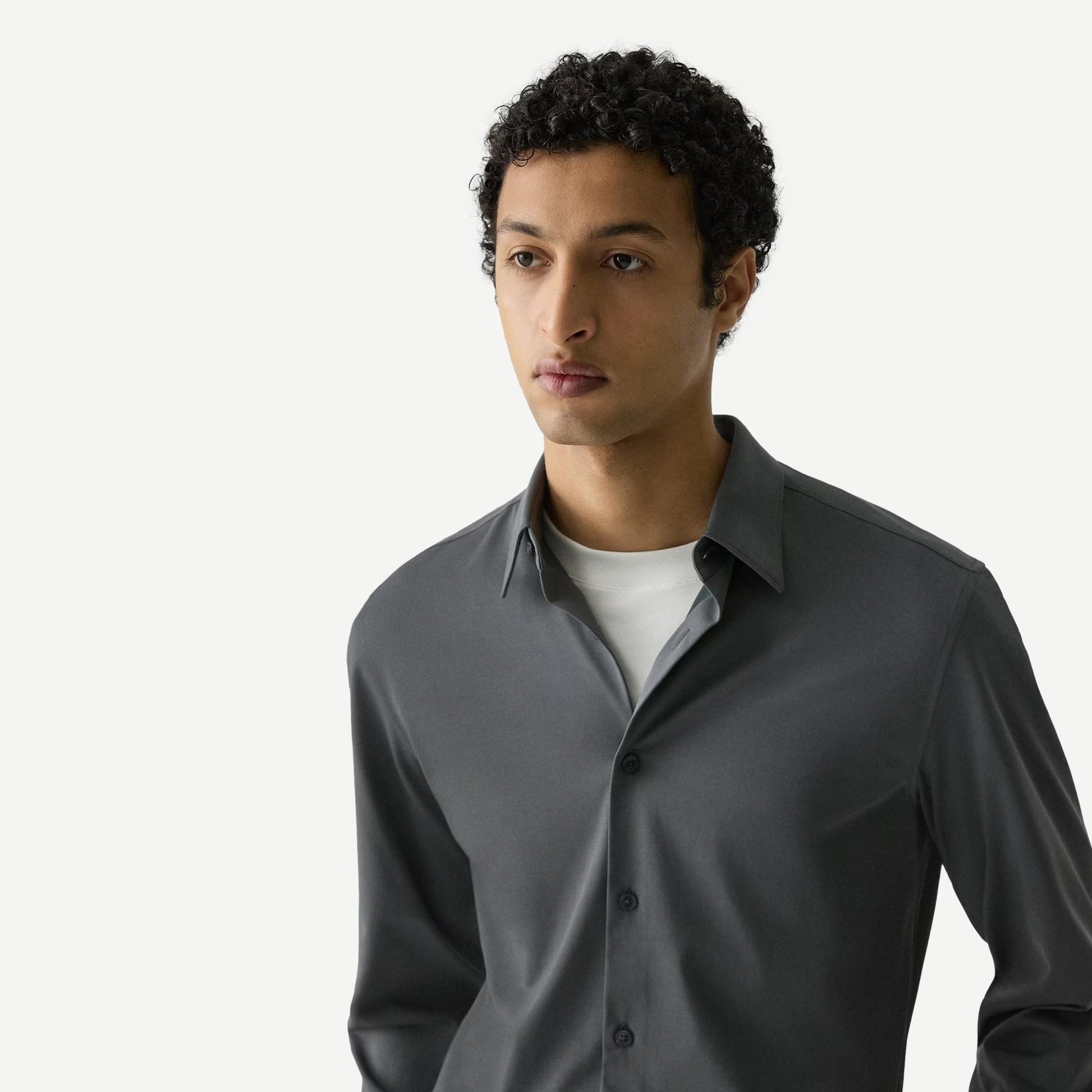 Sylvain Structure Knit Shirt - Pestle - Galvanic.co