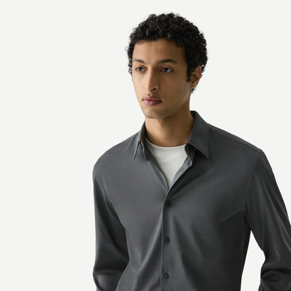 Sylvain Structure Knit Shirt - Pestle - Galvanic.co