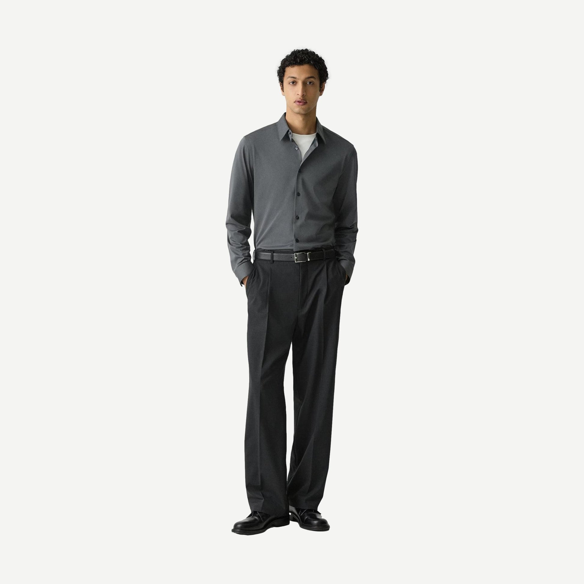 Sylvain Structure Knit Shirt - Pestle - Galvanic.co