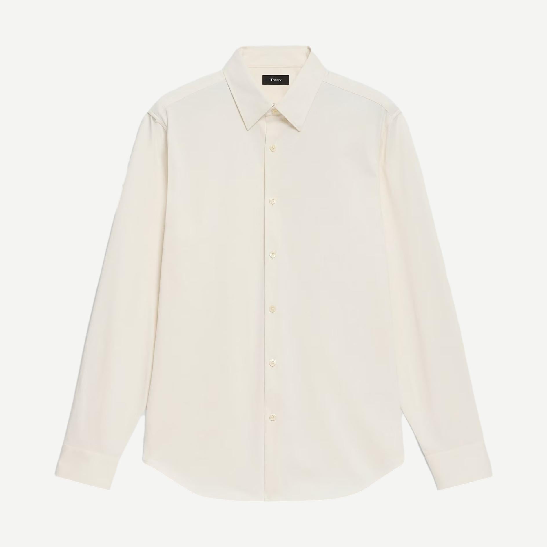 Sylvain Structure L/S Button Down - Seashell - Galvanic.co