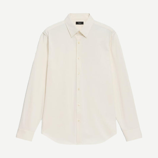 Sylvain Structure L/S Button Down - Seashell - Galvanic.co