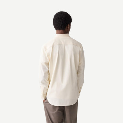 Sylvain Structure L/S Button Down - Seashell - Galvanic.co