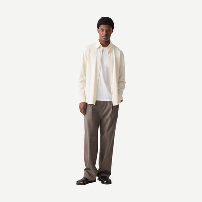 Sylvain Structure L/S Button Down - Seashell - Galvanic.co