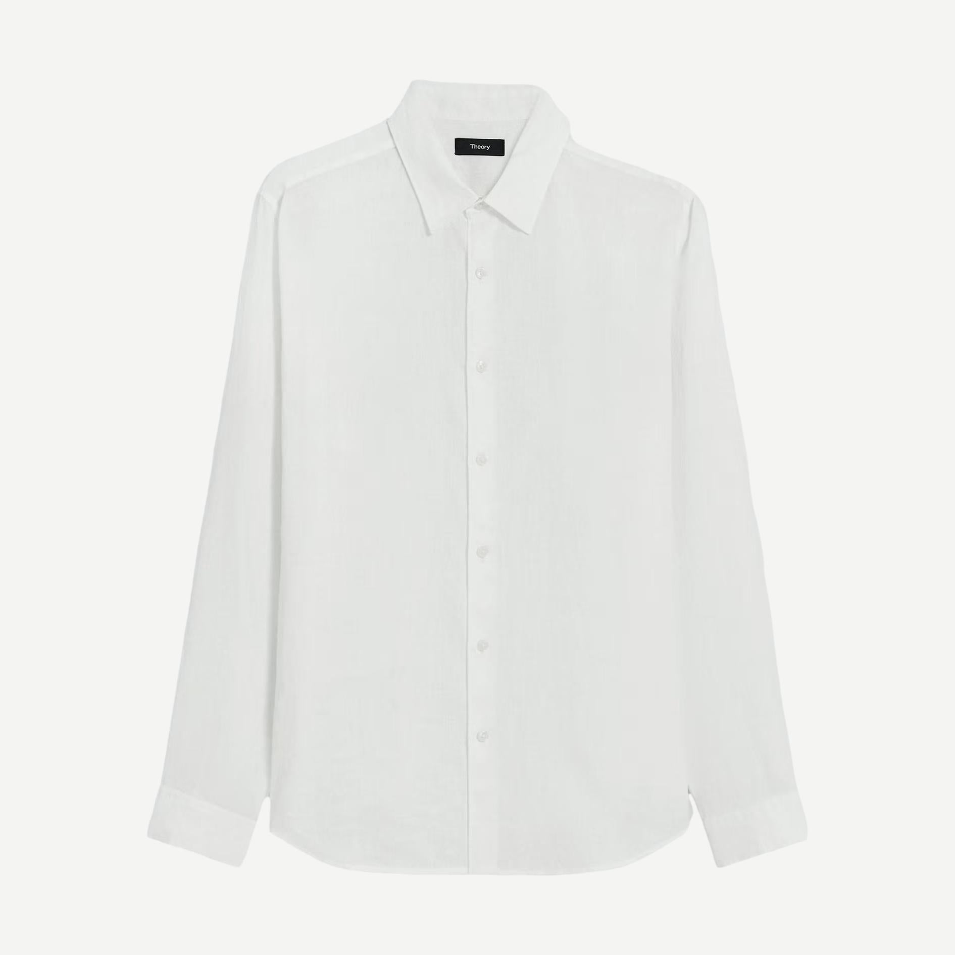 Irving OE Relaxed L/S Button Up - White - Galvanic.co