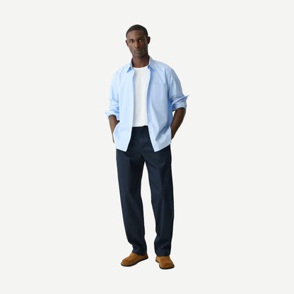 Sylvain Shirt Structure Knit - Rainstorm - Galvanic.co