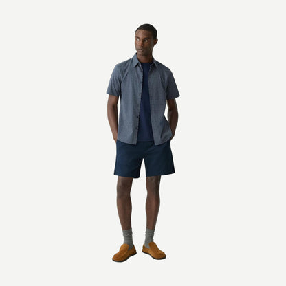 Irving SS Shirt Stretch Cotton - Baltic/Fog - Galvanic.co