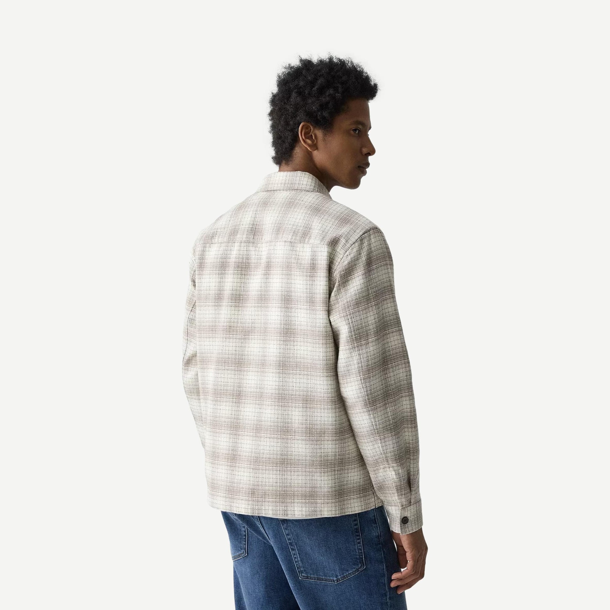 Light Shirt Textured Check - Duffle Multi - Galvanic.co