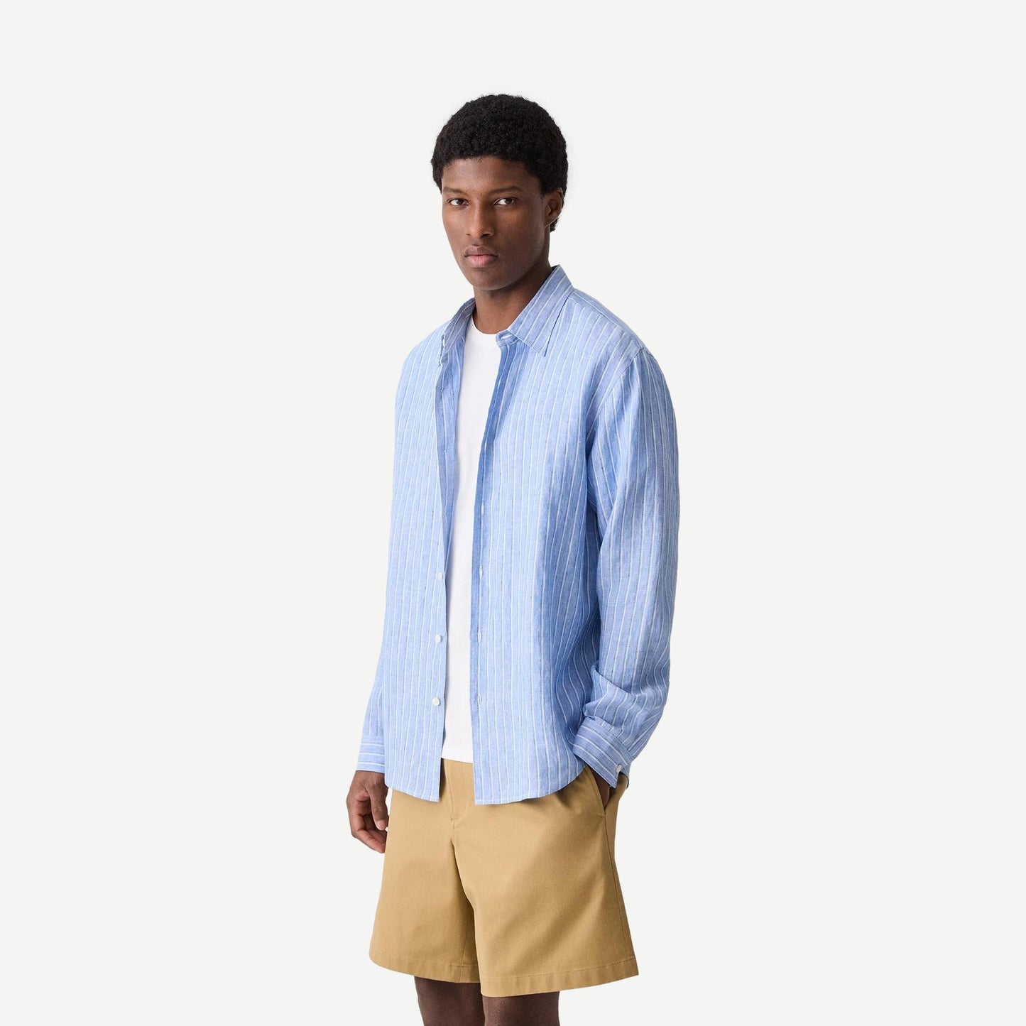Irving Relaxed L/S Button Up - Crisp Blue Multi