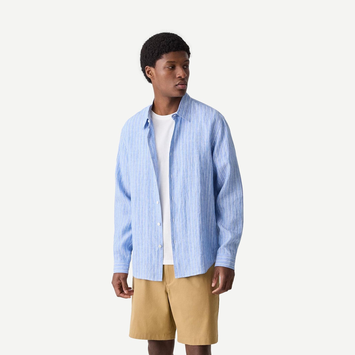 Irving Relaxed L/S Button Up - Crisp Blue Multi