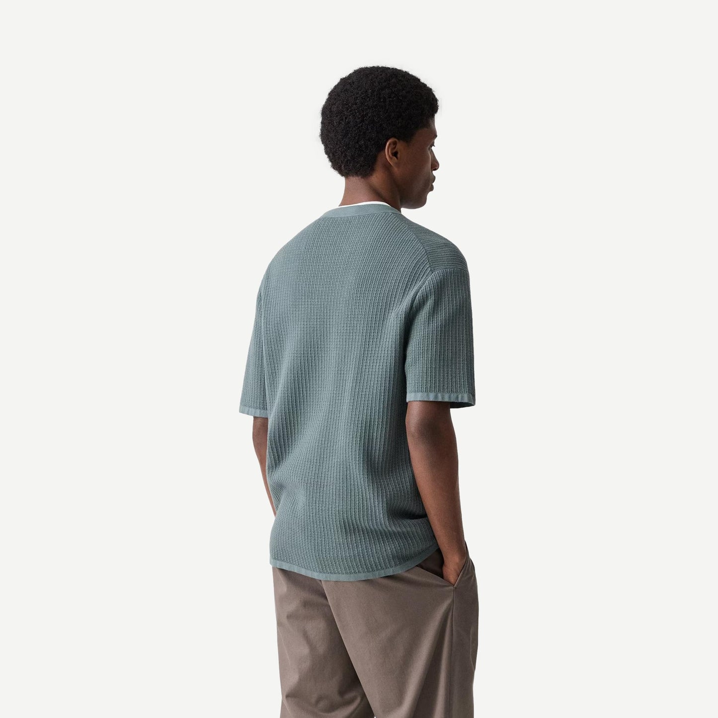 Mesh Tactile SS Tee - Light Pine Grove