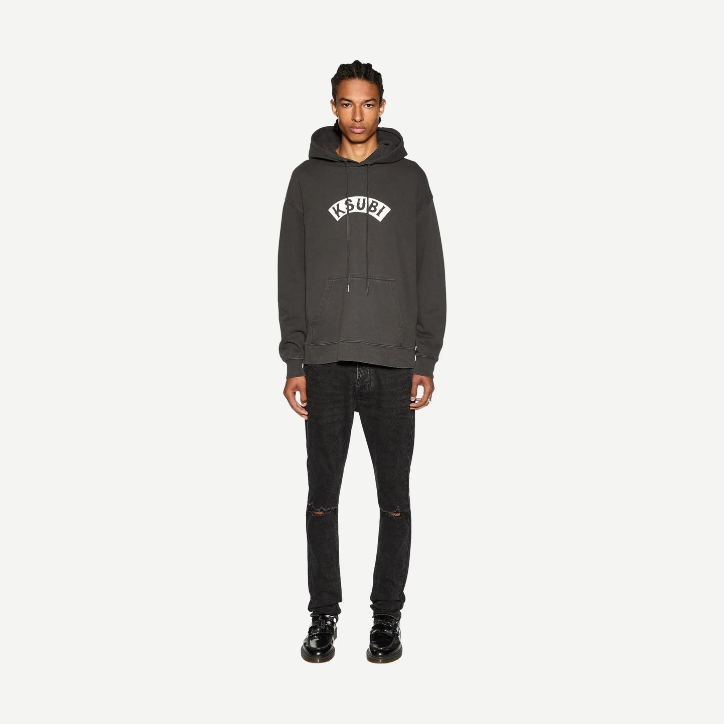 Baddies Biggie Hoodie - Faded Black - Galvanic.co