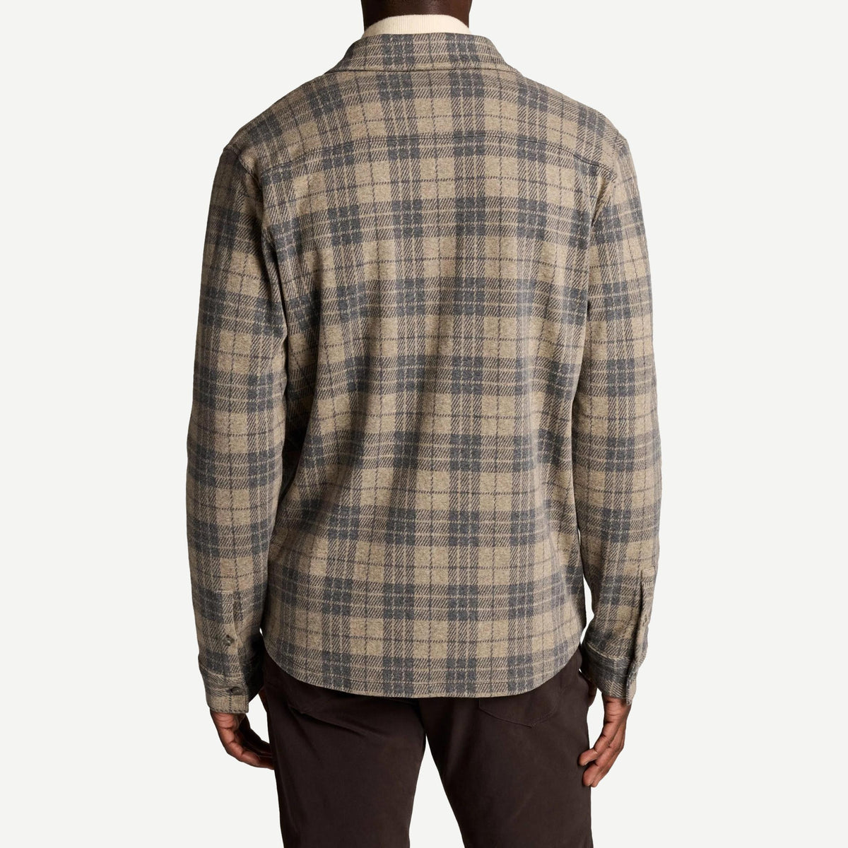 Tartan Plaid L/S Button Down - Dark Heath.Oatmeal