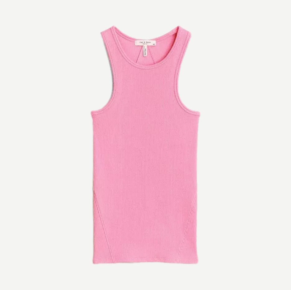 The Essential Rib Tank - Pink - Galvanic.co