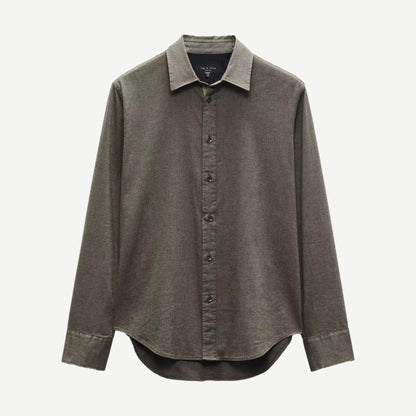 Tomlin Dobby Shirt - Dark Green