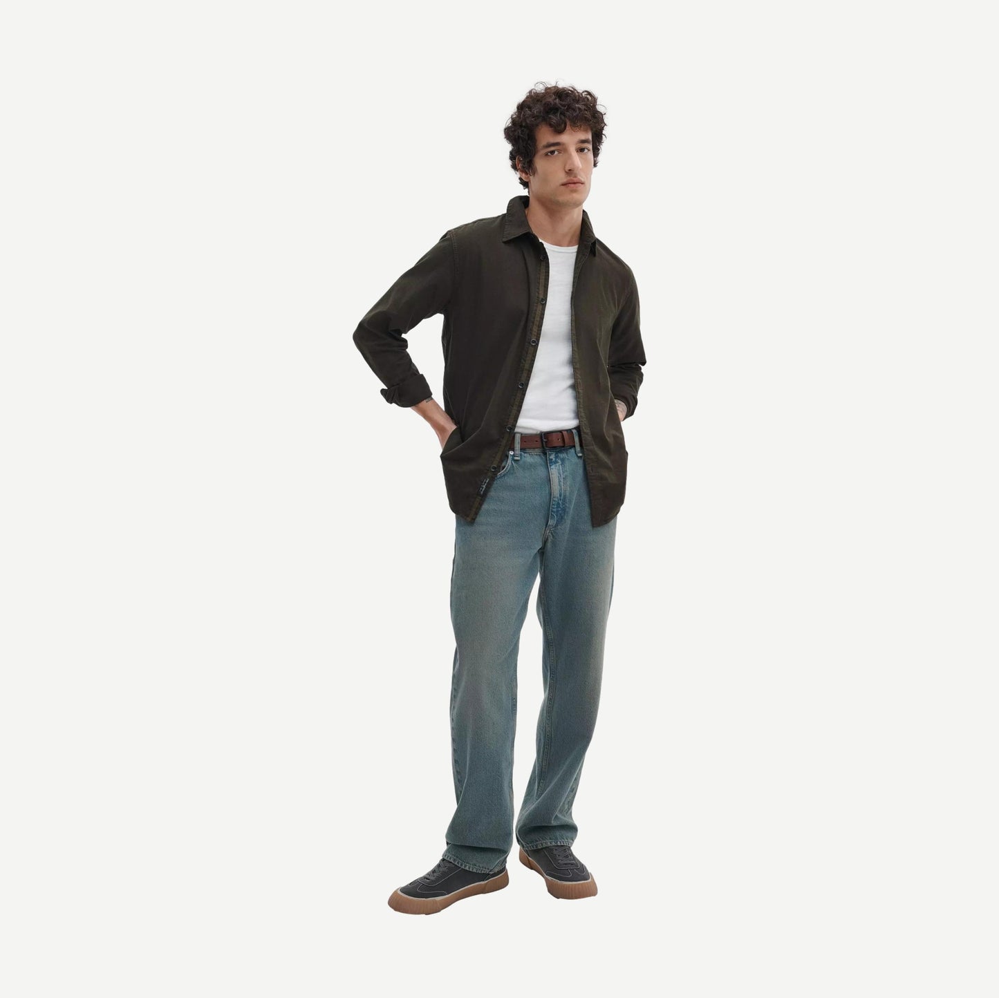 Tomlin Dobby Shirt - Dark Green