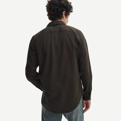 Tomlin Dobby Shirt - Dark Green