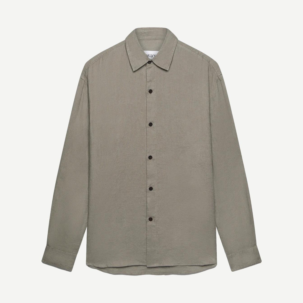 Trin LS Shirt Linen - Taupe - Galvanic.co