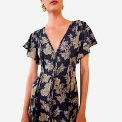 Evette Dress - Minuit - Galvanic.co