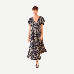 Evette Dress - Minuit - Galvanic.co