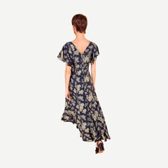 Evette Dress - Minuit - Galvanic.co
