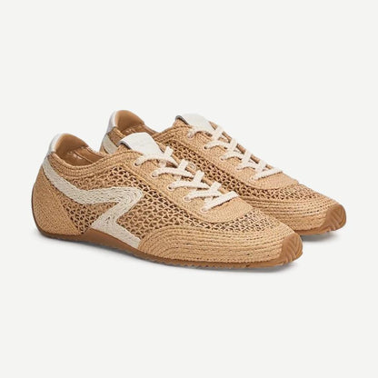 Ultra Slim Retro Runner  - Natural Raffia