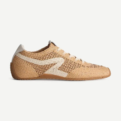 Ultra Slim Retro Runner  - Natural Raffia