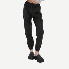 Utility Faux Leather Jogger - Black - Galvanic.co