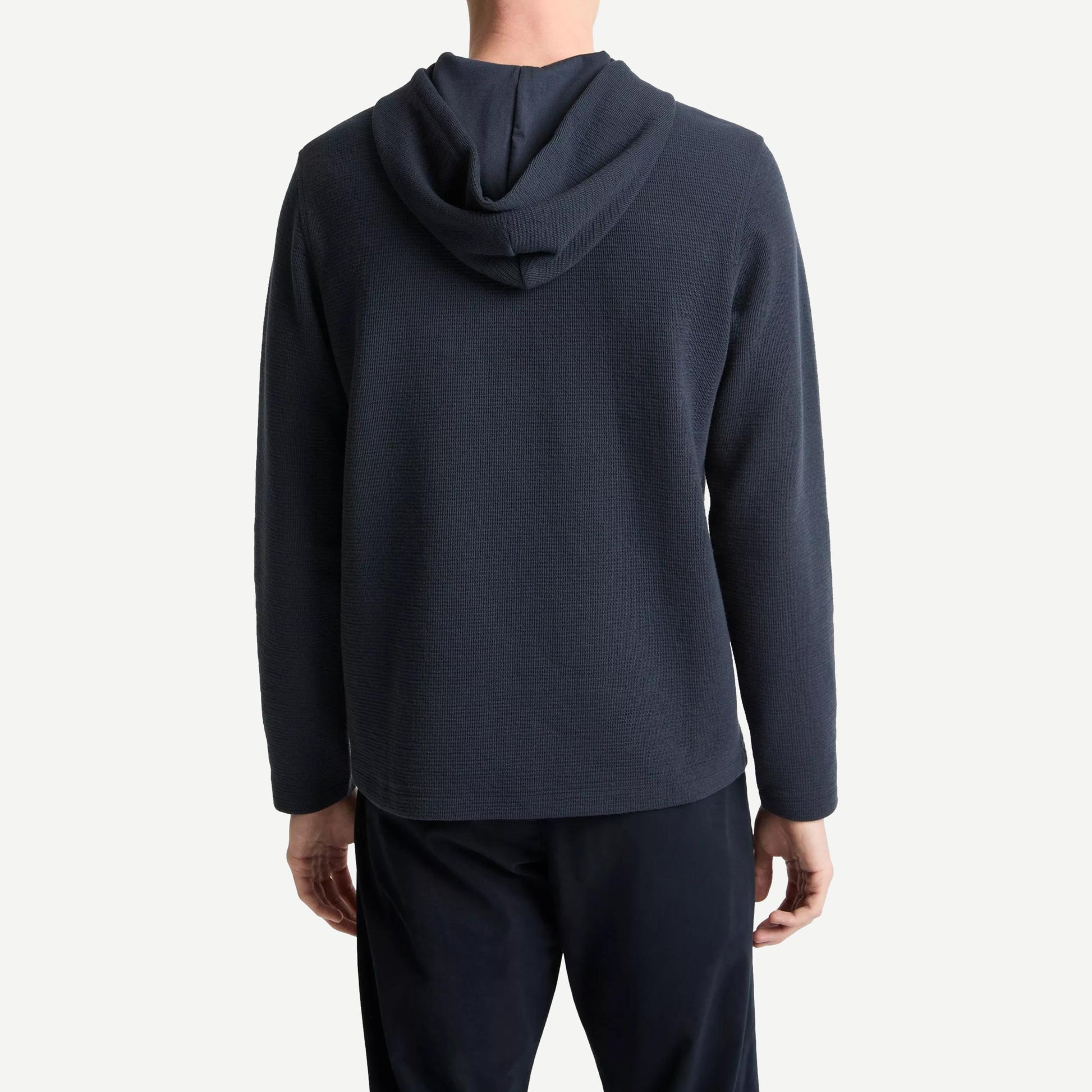 Double Face Cotton Blend Hoodie - Coastal - Galvanic.co