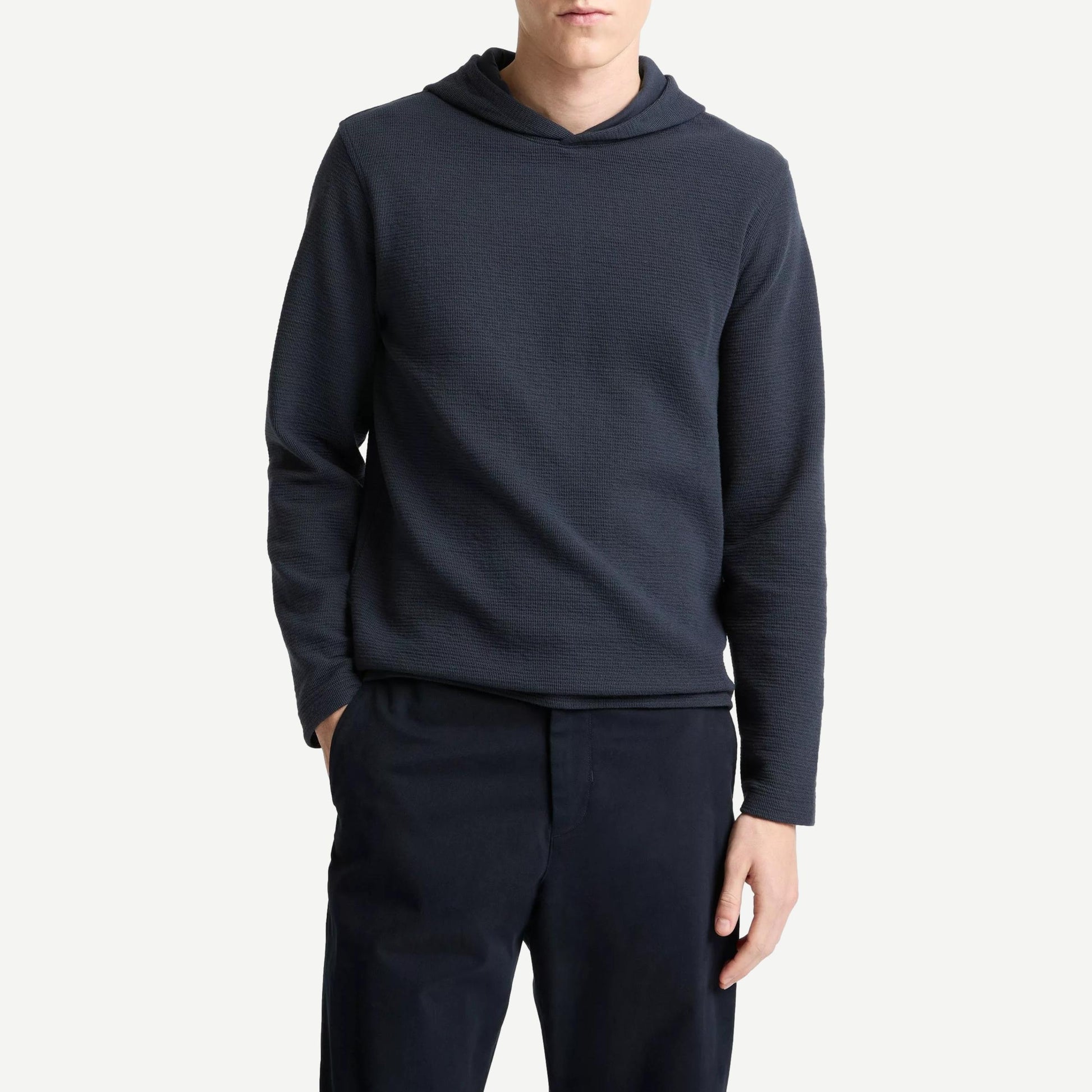 Double Face Cotton Blend Hoodie - Coastal - Galvanic.co