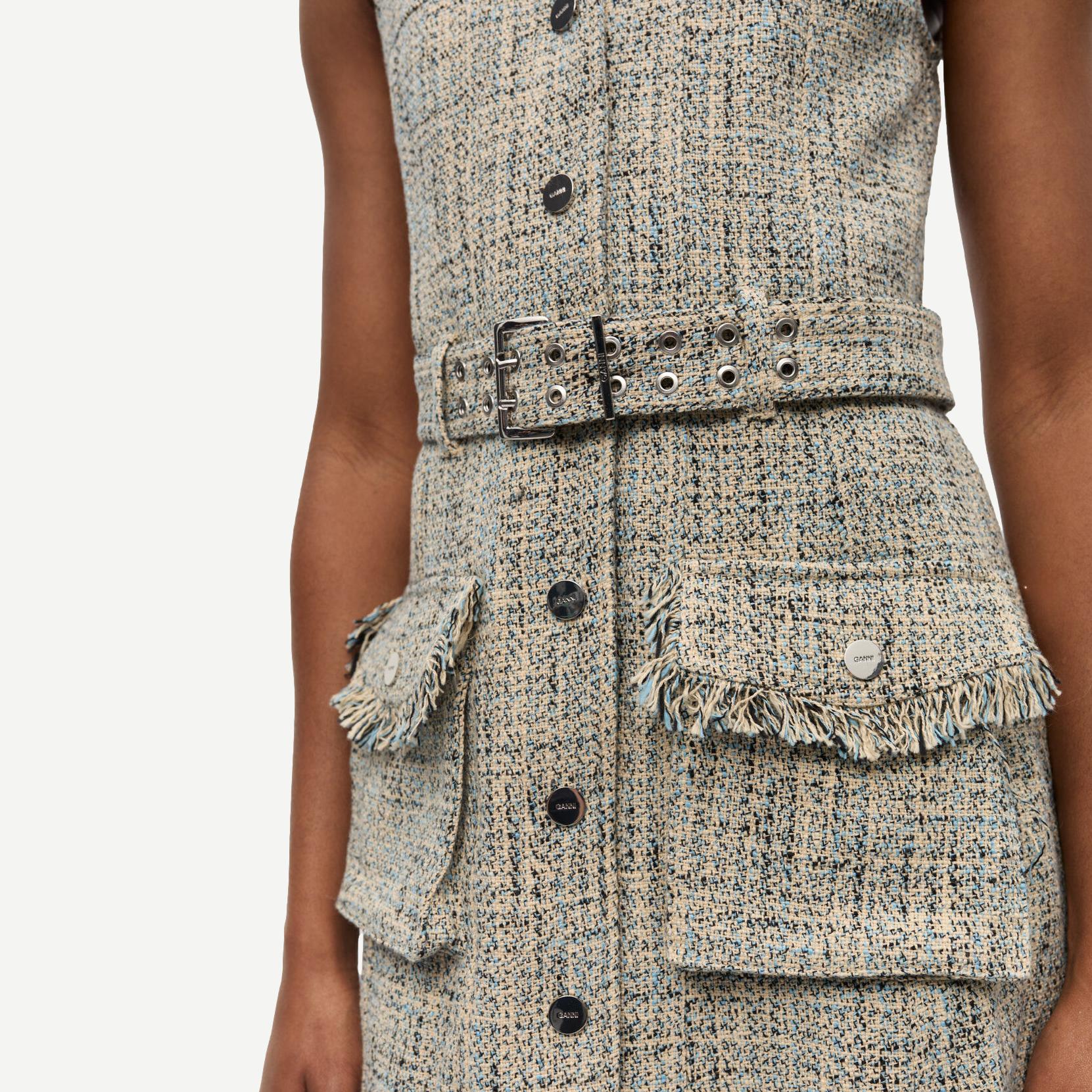 SUMMER　TWEED　DRESS　Mサイズ 新色】Summer Tweed Dress