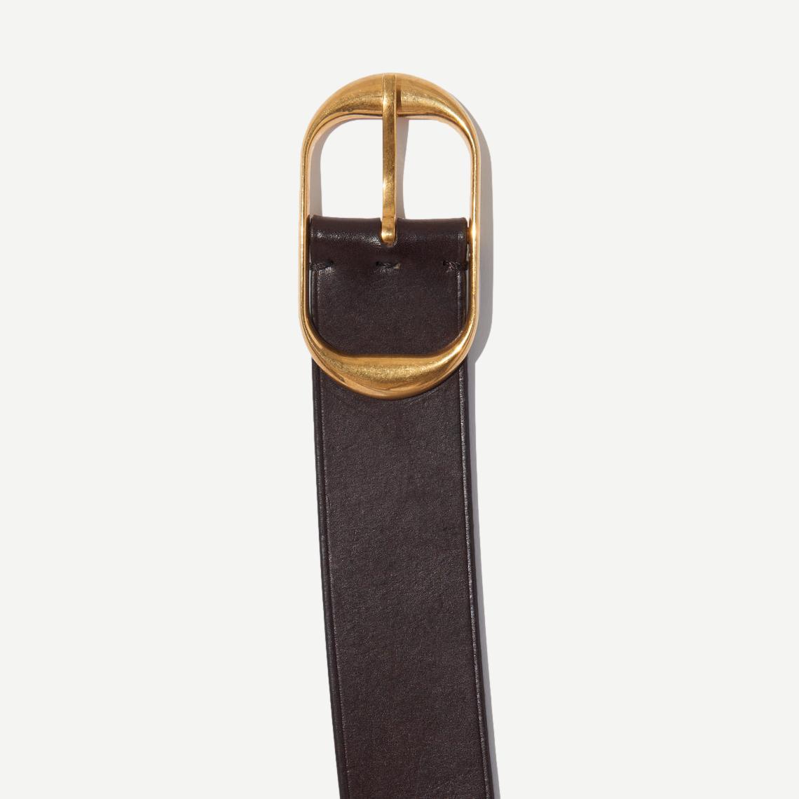 Nili Belt - Dark Brown w/ Antique Brass