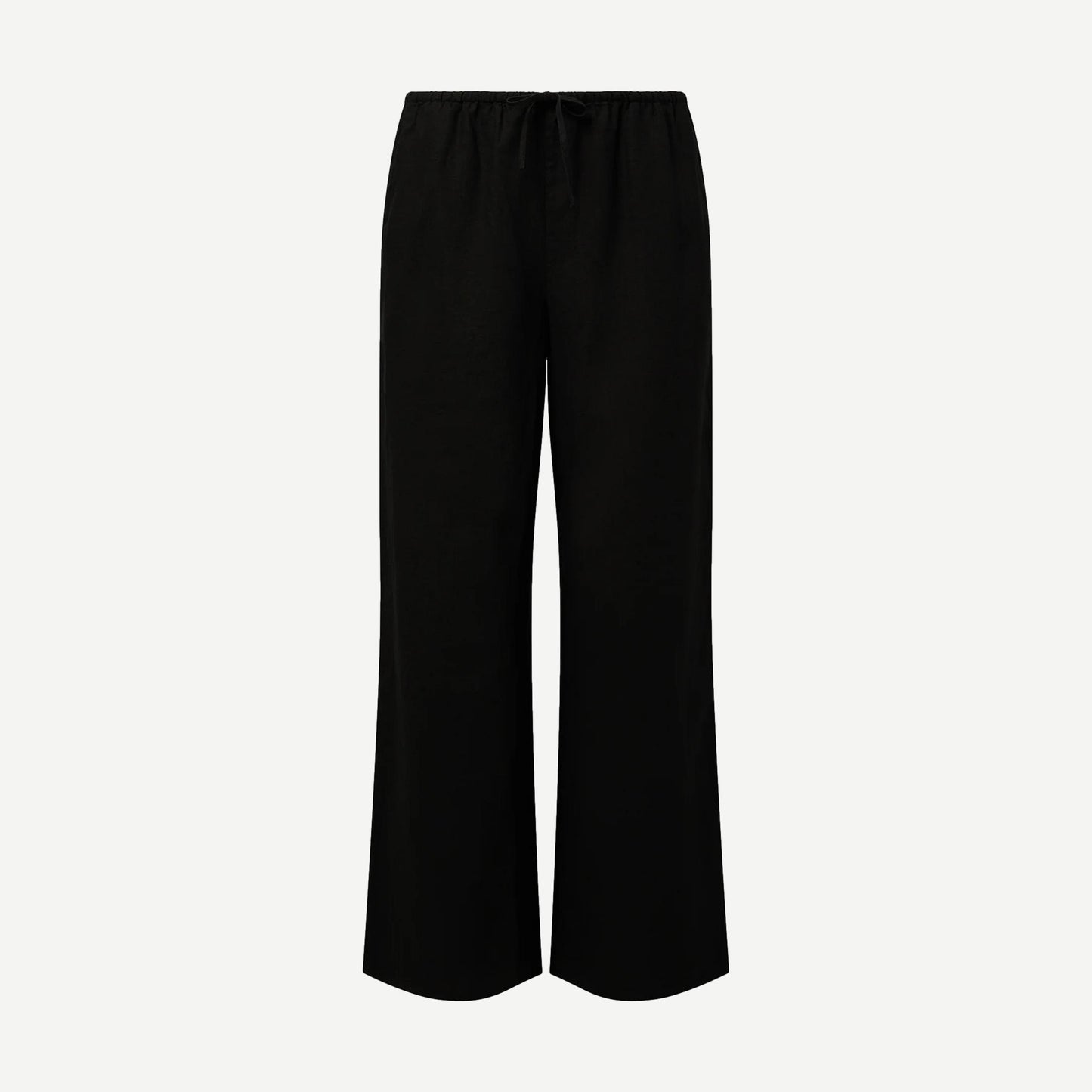 Air Linen Drawstring Pant - Black - Galvanic.co