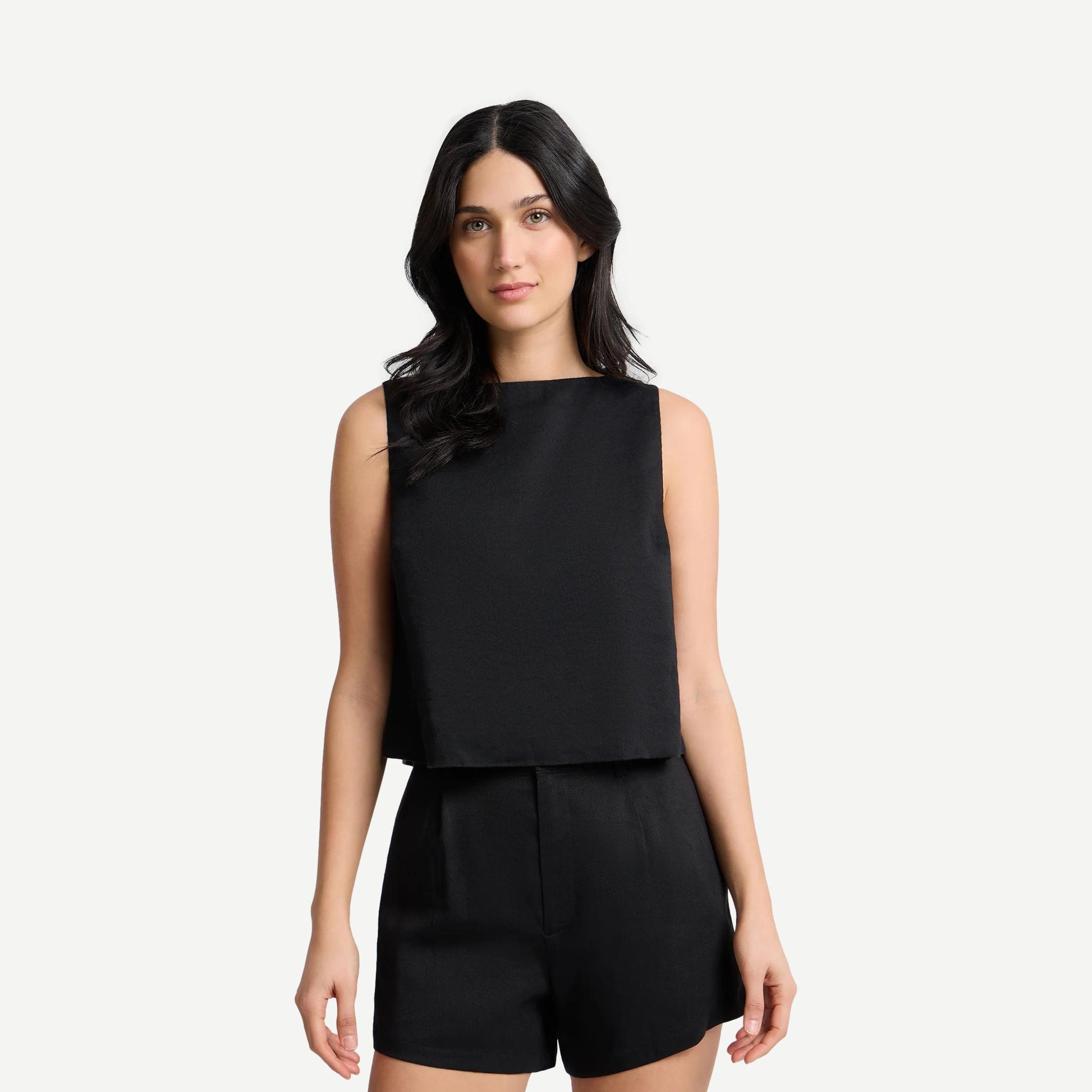 Boatneck Shell Top - Black - Galvanic.co