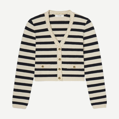 The Harbor Cardigan - Navy Multi - Galvanic.co