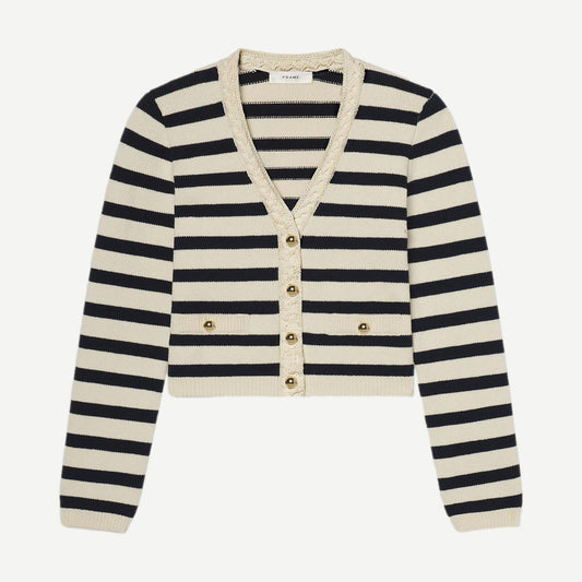 The Harbor Cardigan - Navy Multi - Galvanic.co
