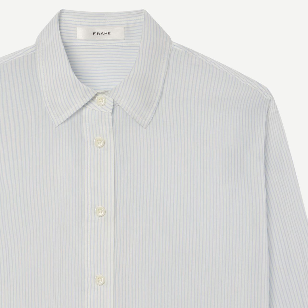 The Curved Hem Shirt - Light Chambray - Galvanic.co