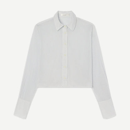 The Curved Hem Shirt - Light Chambray - Galvanic.co