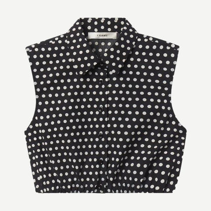 The Polka Dot Top - Black Multi - Galvanic.co