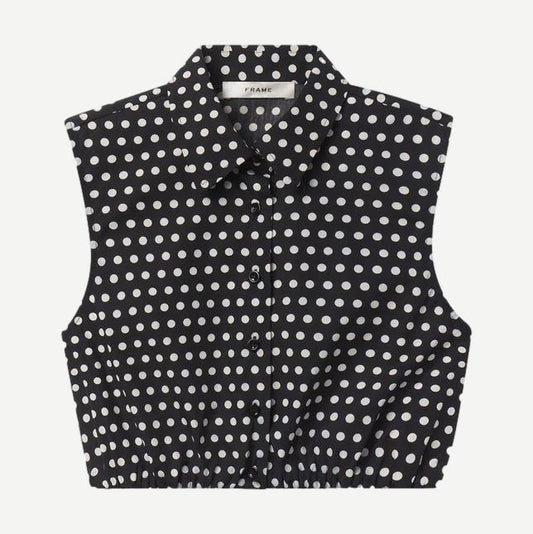The Polka Dot Top - Black Multi - Galvanic.co