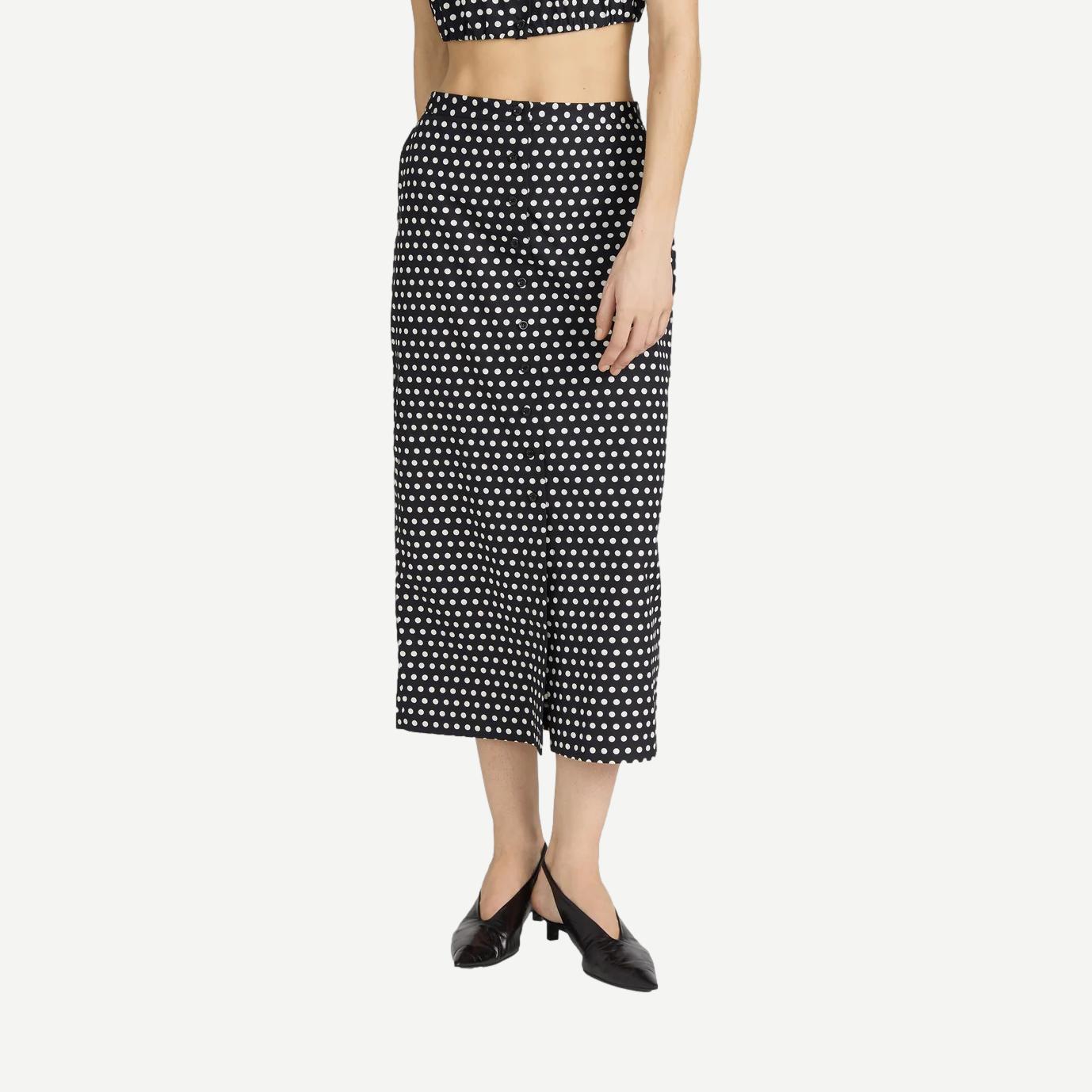 The Polka Dot Skirt - Black Multi - Galvanic.co